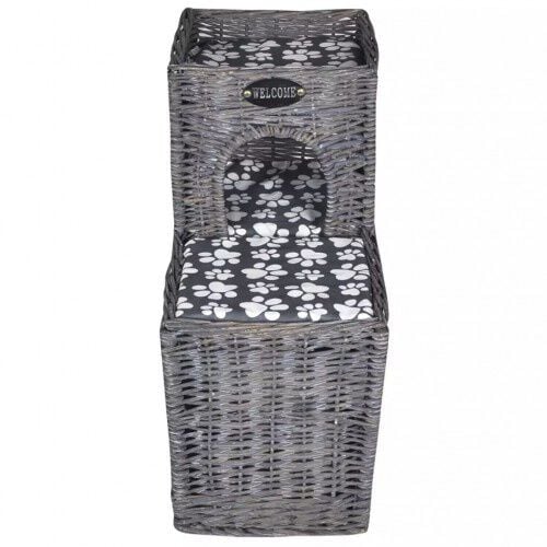 Casa con camas para gatos color Gris thumbnail