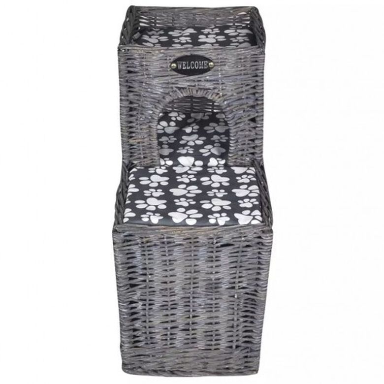 Casa con camas para gatos color Gris thumbnail