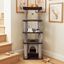 COSTWAY Rascador para Gatos Grandes, &Aacute;rbol Rascador para Gatos Multinivel, Altura 148 cm con Condominio, Percha de Peluche, Postes Rascadores, Agujero, Pomp&oacute;n y Plataformas, Torre Gato de Interior, , large indicador imagen numero 2