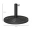 Outsunny Base de Sombrilla Redonda Soporte para Parasol con Relleno de Cemento Peso 9,5 kg para Poste de Parasol de Ø38/48 mm Negro, , large indicador imagen numero 3