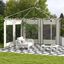 Outsunny Paredes Laterales para Carpa de 2 Paneles 295x195 cm Paredes Laterales de Repuesto de Tela Oxford con 2 Ventanas para Carpas de 6x3 m 3x3 m Crema, , large indicador imagen numero 2