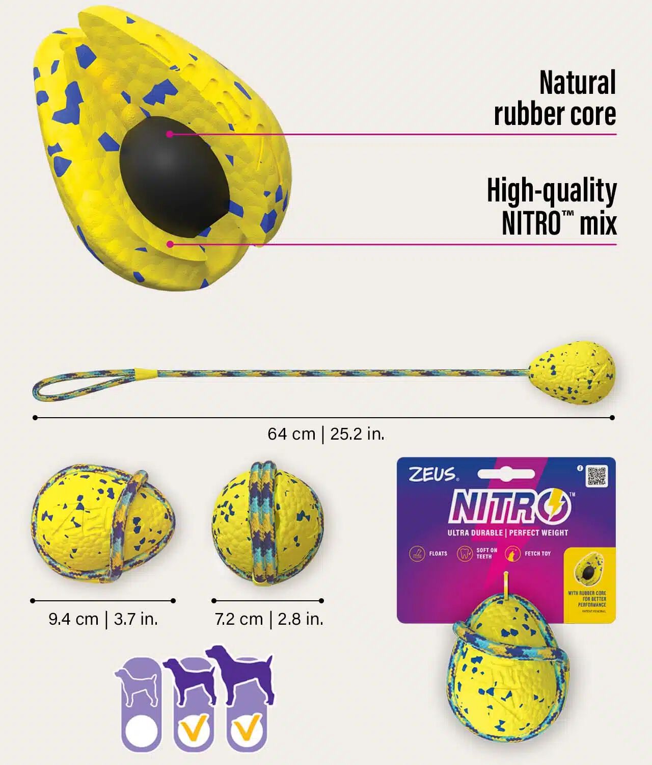 Zeus Nitro&trade; Hondero Lastrada con cuerda, 9,2cm, , large Imagen numero 2