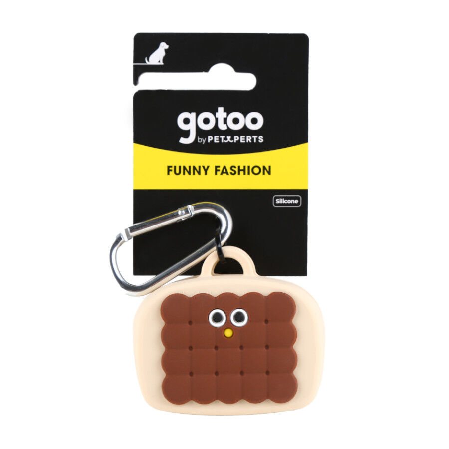 Gotoo Porta bolsas silicona marr&oacute;n para perros, , large Imagen numero 6