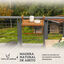 Outsunny Mesa Colgante de Balcón Mesa para Balcón Plegable de Madera con Altura Ajustable en 4 Niveles Carga 20 kg para Terraza 68x65x40,5-55 cm Madera Natural, , large indicador imagen numero 5