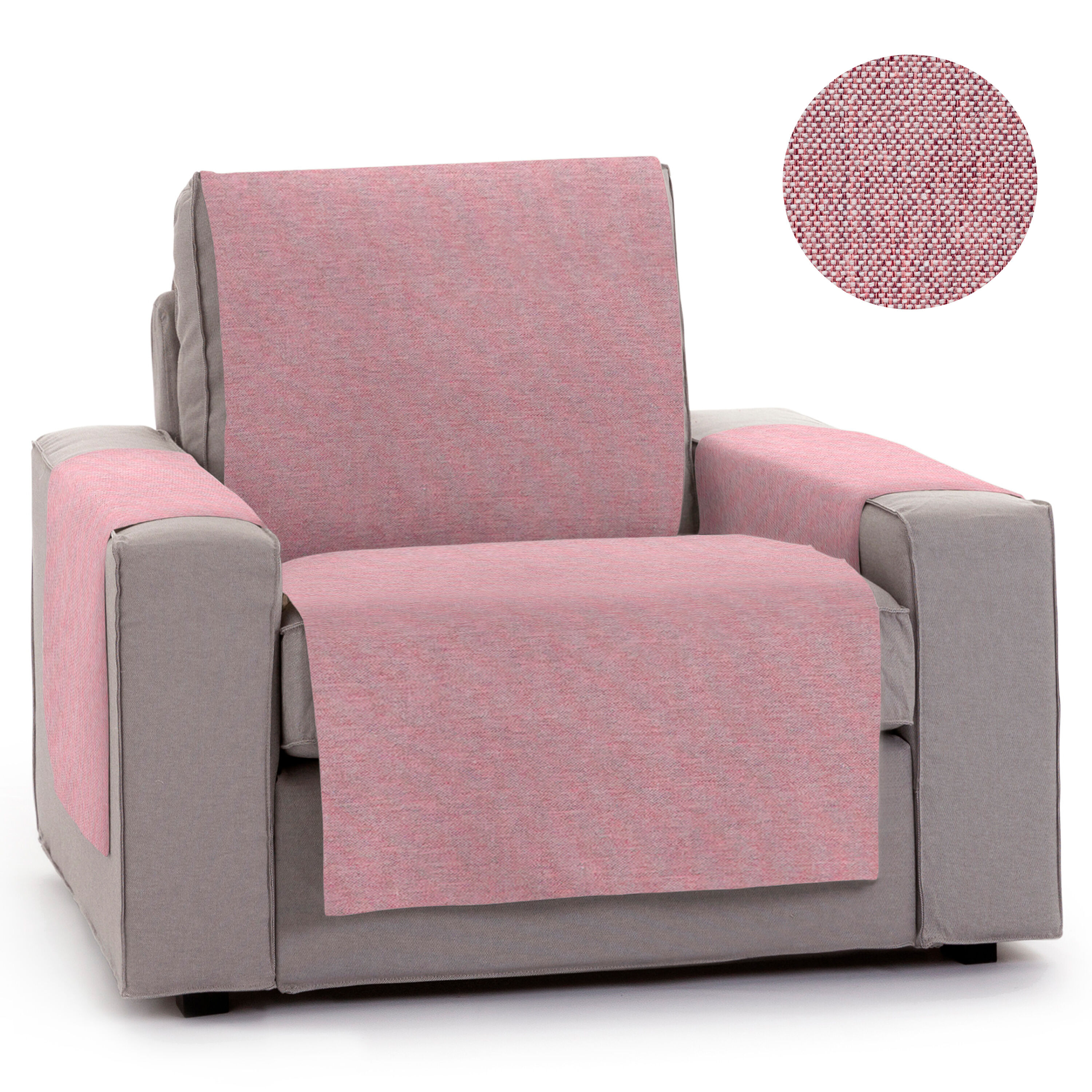 Vipalia Protector Cubre Sof&aacute; 4 Plazas Color Rosa Modelo Brisa, , large Imagen numero 9