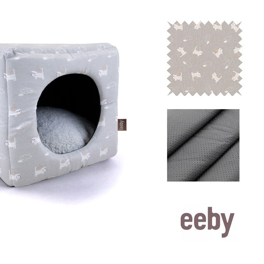 Leeby Cama Cueva Azul Claro para gatos thumbnail