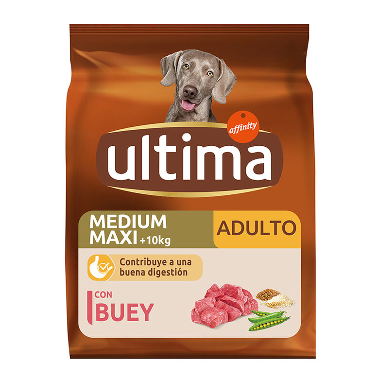 12 kg Affinity Ultima Adult Medium/Maxi Buey pienso para perros