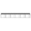 vidaXL Jaula de perros techo y puertas acero galvanizado gris 12x2x2 m, , large indicador imagen numero 3