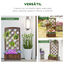 Outsunny Jardinera con Enrejado Jardinera con Celosía de Madera Macetero con Soporte para Trepadora Cultivos Plantas en Terraza Jardín Balcón 60x30x122,5 cm Marrón, , large indicador imagen numero 4