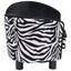 Sofá con estampado de cebra para perros color Negro, , large indicador imagen numero 4