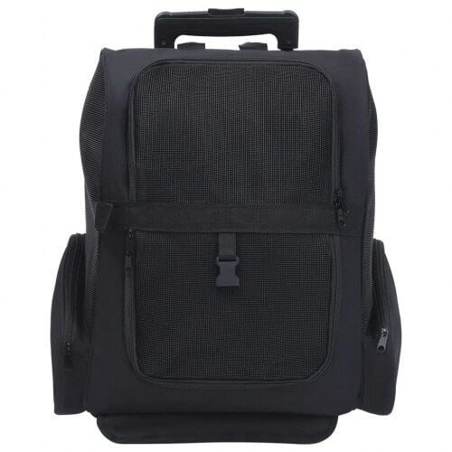 VidaXL Transportín plegable negro para mascotas thumbnail