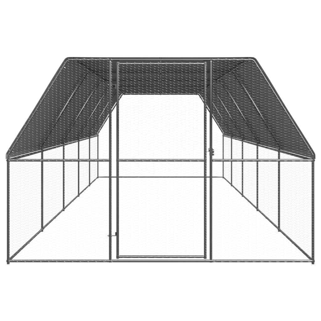 vidaXL Jaula gallinero de acero galvanizado 3x12x2 m, , large Imagen numero 40