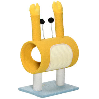 PawHut Árbol Rascador para Gatos amarillo