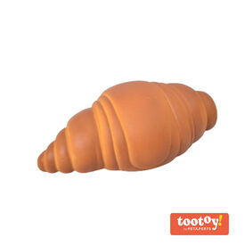 Tootoy! Chew Baked Croissant mordedor con sonido para perros
