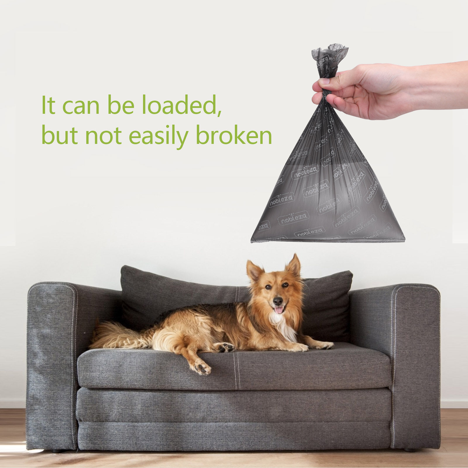 Nobleza Bolsas Caca Perro, 1080 Unidades Bolsas Excrementos Perros, Extra Grueso, Fuerte y a Prueba. 3 Rollos por Pack, 72 Rollos , Color Negro, , large Imagen numero 5