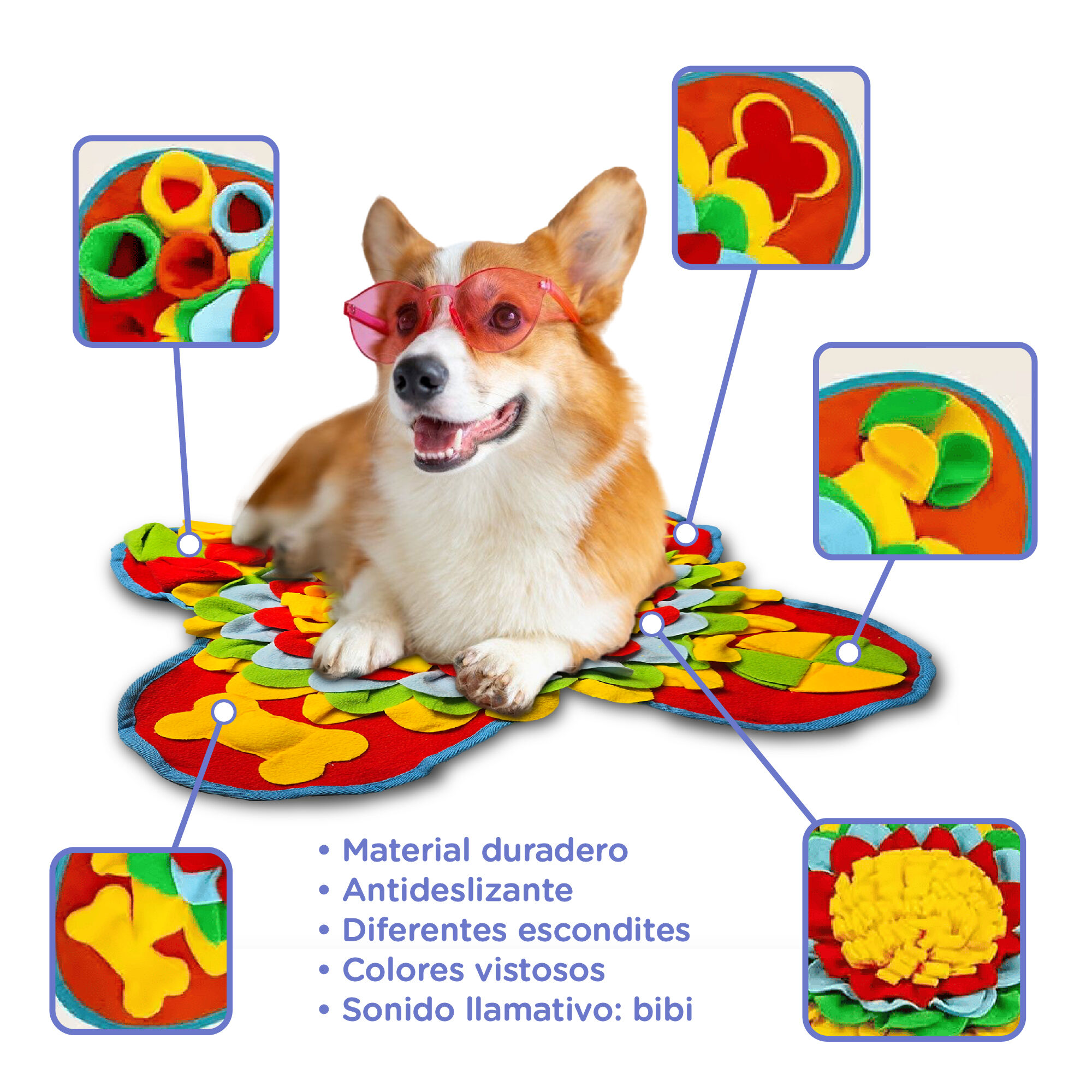 TheKingPet Alfombra Olfativa de Entrenamiento y Juegos para Perros y Gatos thumbnail