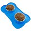 Cuenco de mascotas en acero inoxidable. Comedero para perros y gatos con bandeja de silicona antideslizante, , large indicador imagen numero 5