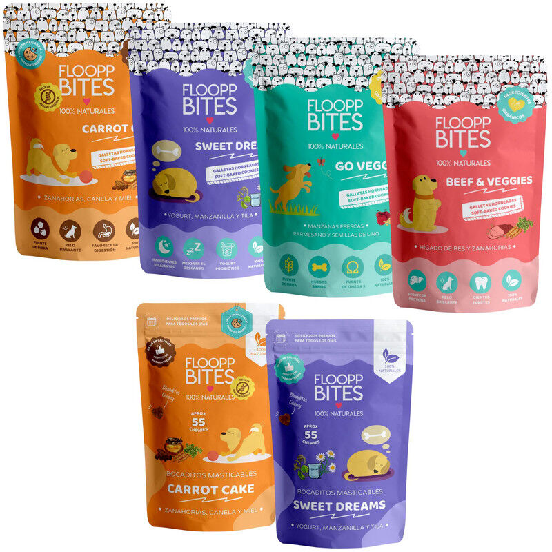 Floopp Bites Snack Saludable Perros | Chuches y Premios Sabores Variados, , large Imagen numero 1