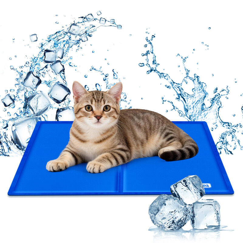 Nobleza Alfombra Refrescante para Gatos &ndash; Gel Auto-refrigerante No T&oacute;xico, Activado por Presi&oacute;n, 40x50 cm, Azul, , large Imagen numero 1