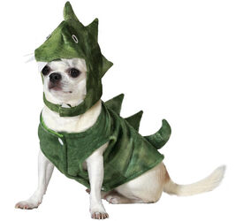 Atosa Disfraz dinosaurio verde para perros especial halloween