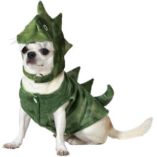 Atosa Disfraz dinosaurio verde para perros especial halloween