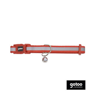 Gotoo Collar reflectante rojo para gatos