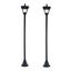 Outsunny Farolas Solares Negro, , large indicador imagen numero 1