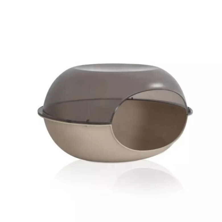 Nayeco Luna Caseta Beige de Plástico para perros y gatos, , large image number null
