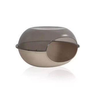 Nayeco Luna Caseta Beige de Plástico para perros y gatos