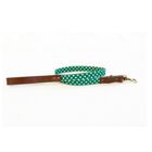 Correa Lola hecha a mano para perros color Verde/Blanco, , large image number null