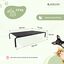 Cama elevada para mascotas | Aislante | 122 x 71 x 21 cm | Máx. 60 kg | Ligera | Resistente | Negra | Cleo | Mobiclinic, , large indicador imagen numero 2