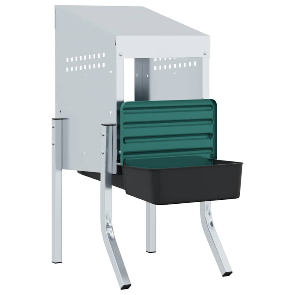 vidaXL Nido para gallinas de patas de acero galvanizado thumbnail