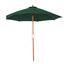 Outsunny Sombrilla Parasol con Poste Desmontable de Madera &Aacute;ngulo Ajustable Ventilaci&oacute;n Sistema de Polea para Exterior Jard&iacute;n Patio Piscina Terraza &Oslash;257x253 cm Verde Oscuro, , large indicador imagen numero 1