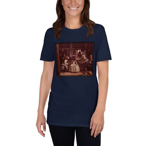 Mascochula camiseta mujer las meninas personalizadas con tu mascota azul marino thumbnail