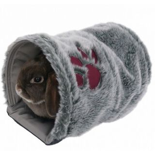 Túnel reversible cariñoso para mascotas pequeñas color Gris