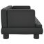 vidaXL Cama para perros de cuero sintético negra 80x45x30 cm, , large indicador imagen numero 4