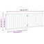 vidaXL Puerta para Perros Plegable Paneles Puerta Mascotas Madera de Álamo, , large indicador imagen numero 9
