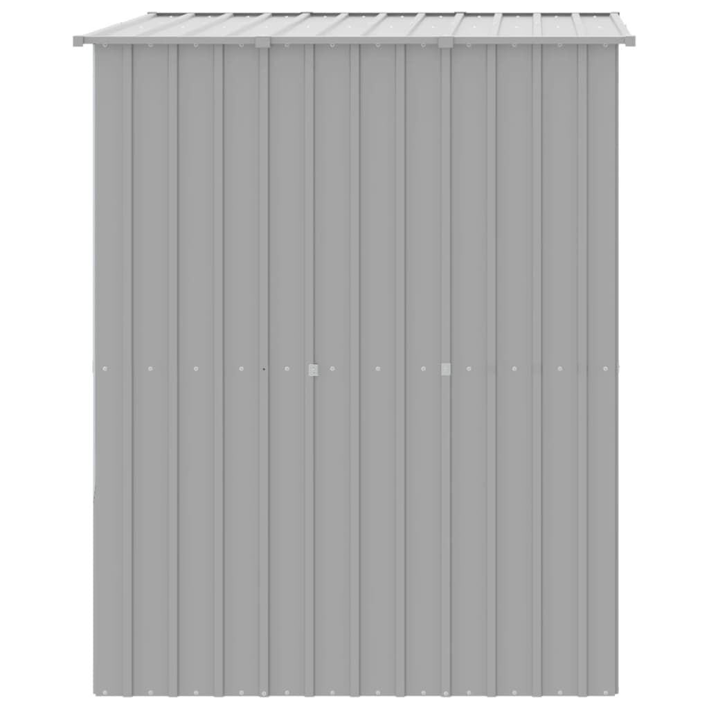 vidaXL Caseta perros tejado acero galvanizado gris claro 165x153x181cm, , large Imagen numero 3
