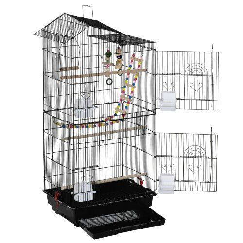 PawHut jaula completa de metal para pájaros thumbnail