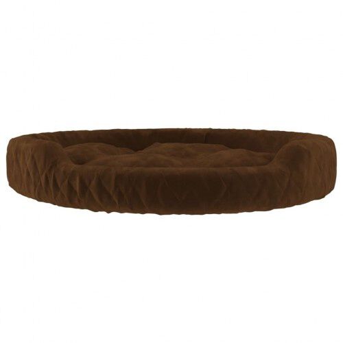 Vidaxl cama redonda acolchada marr&oacute;n para perros, , large Imagen numero 6
