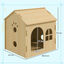 PawHut Casa para Mascota Roble, , large indicador imagen numero 3