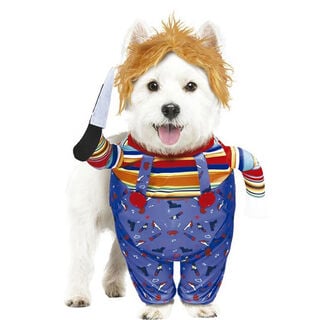 Guirca Disfraz de Muñeco Diabólico para perros halloween