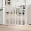 vidaXL Puerta para perros plegable 2 paneles madera álamo blanca 160cm, , large indicador imagen numero 2