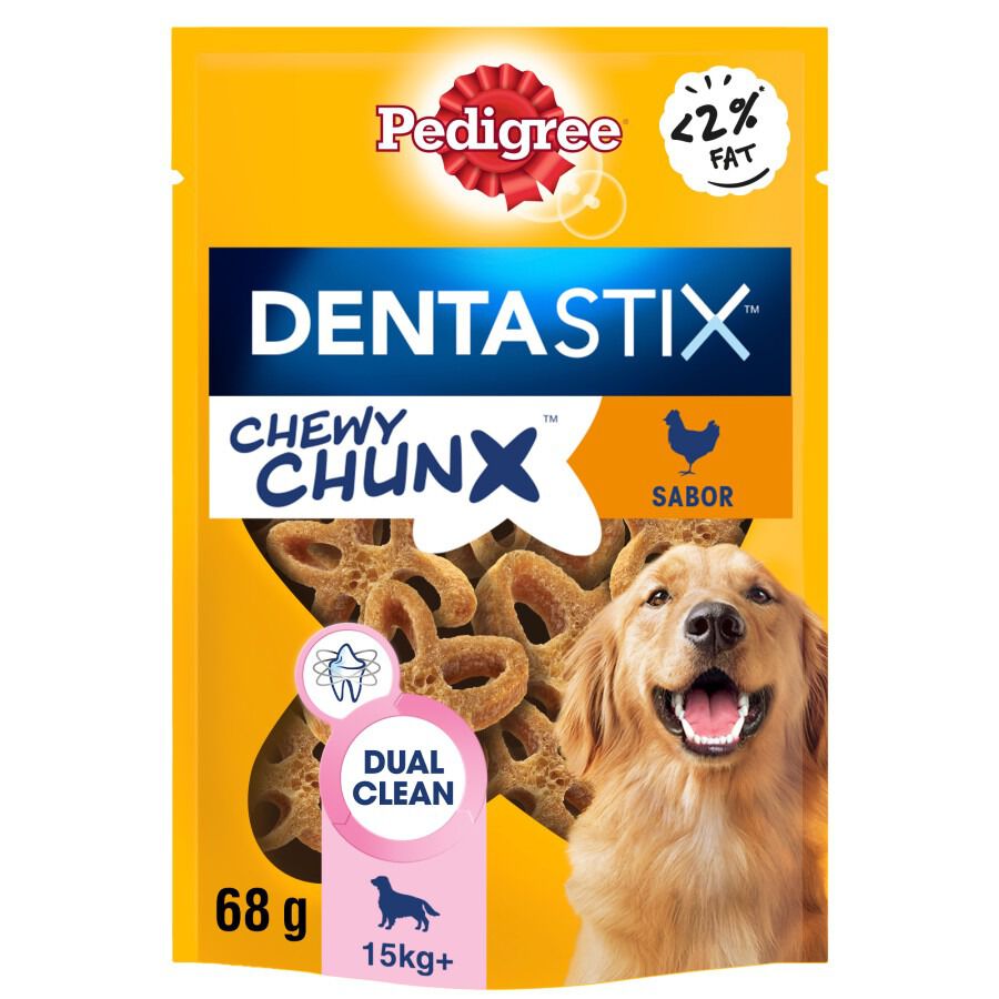 68 g Pedigree Dentastix Chewy Chunx Snacks Dentales Pollo para Perros Medianos y Grandes, , large Imagen numero 1