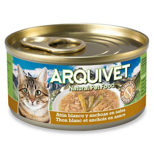 Comida h&uacute;meda Arquivet para gatos sabor at&uacute;n blanco y anchoas, , large Imagen numero 1