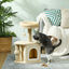 PawHut Rascador para Gatos Beige, , large indicador imagen numero 2