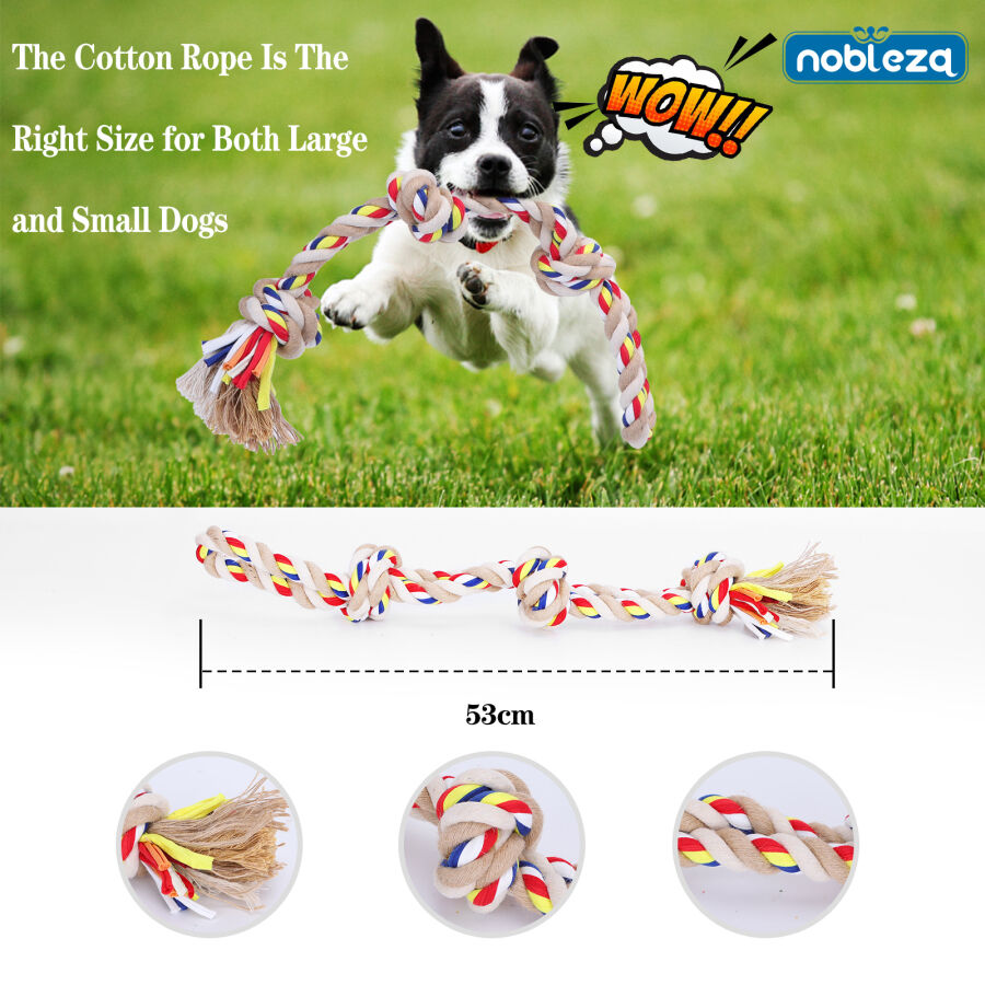 Nobleza - Cuerda de Juguete para Perros 100% algod&oacute;n, , large Imagen numero 2