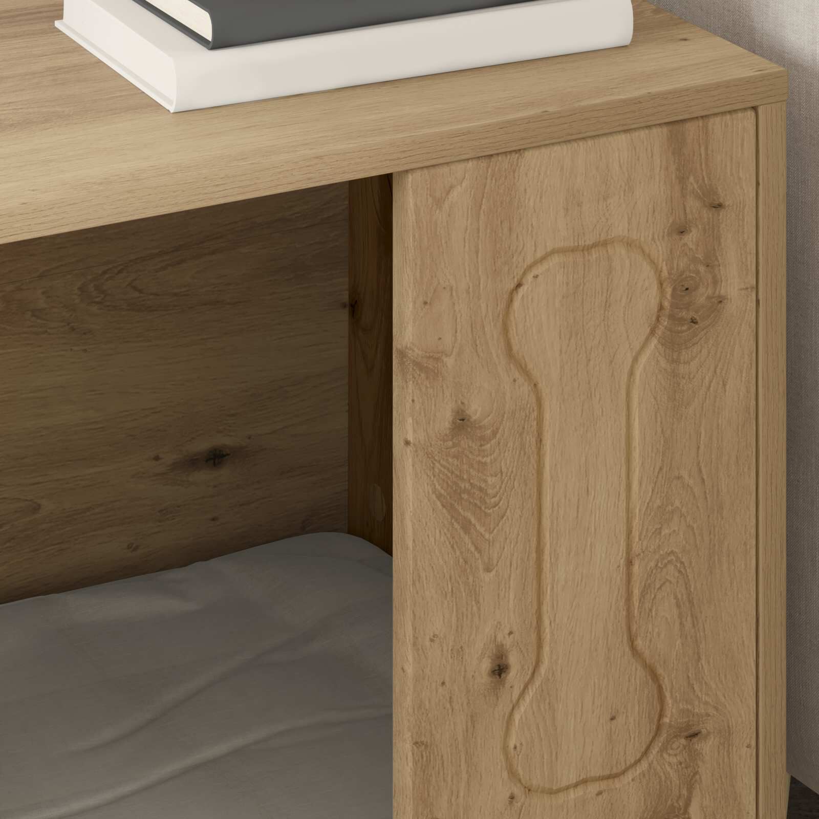 vidaXL Casa para perros Roble Artesanal 44 x 42 x 49 cm, , large Imagen numero 5