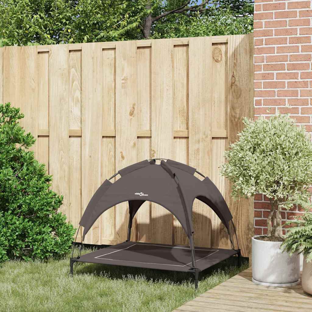 vidaXL Cama para perro Marr&oacute;n s Acero, , large Imagen numero 8