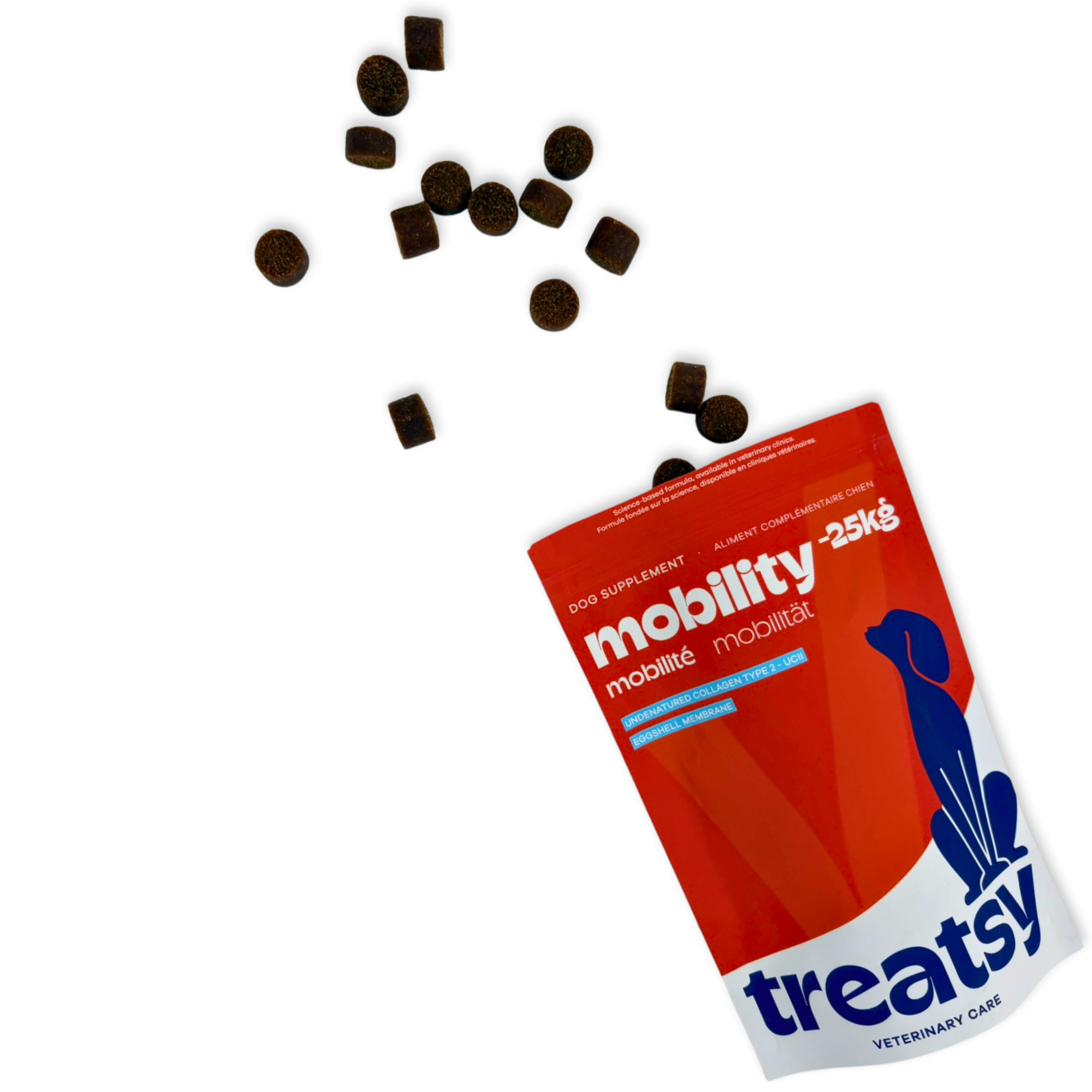 Treatsy Movilidad Perro -25kg &ndash; Complemento Veterinario Articulaciones &ndash; Col&aacute;geno Tipo II UC-II, Membrana de C&aacute;scara de Huevo &ndash; 60 Snacks &ndash; Hipoalerg&eacute;nico, , large Imagen numero 5